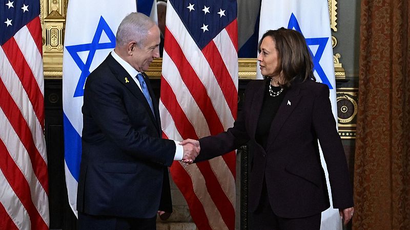 Kamala Harris, tras reunirse con Netanyahu: "Es hora de poner fin a la guerra"