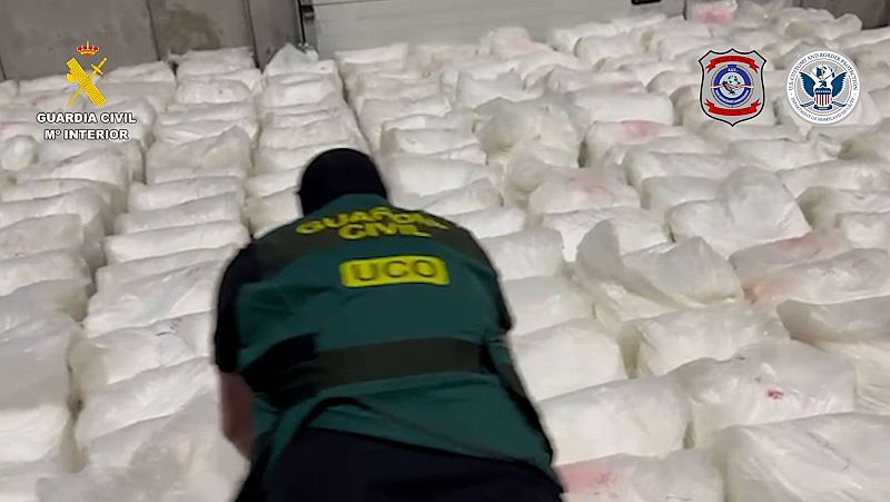 Incautadas en el Puerto de Barcelona más de cuatro toneladas de cocaína escondida en sacos de arroz
