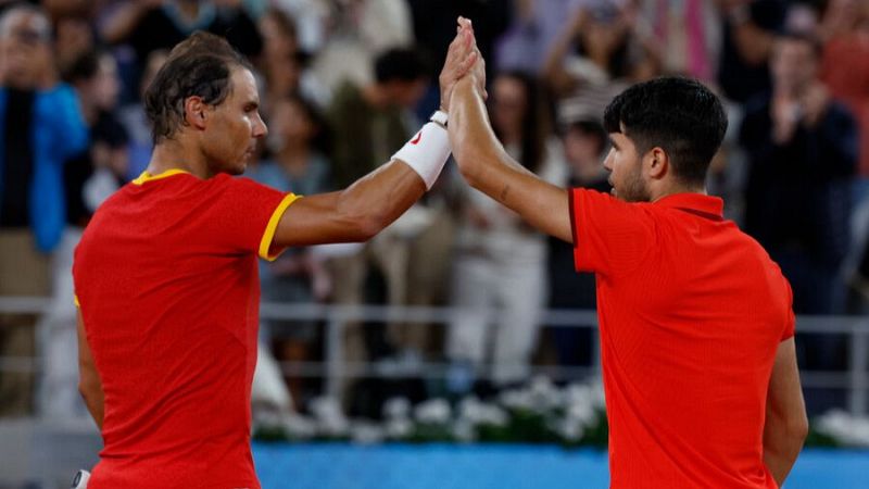 Nadal - Alcaraz, la nueva pareja declara intenciones con una peleada victoria en París 2024