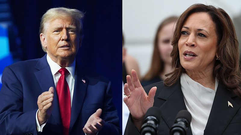 Harris critica a Trump por insinuar que si regresa al poder no habrá que "volver a votar"