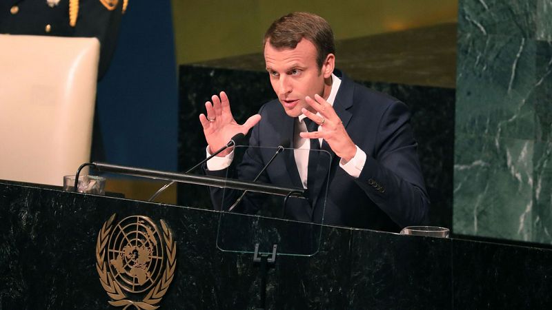Macron afirma ante la ONU que el Acuerdo de París sobre el clima "no será renegociado"