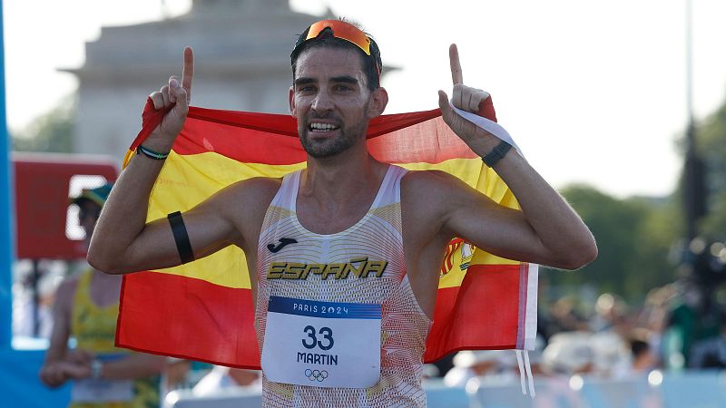 Álvaro Martín se saca su espina olímpica y logra el bronce en los 20 km marcha en los Juegos de París