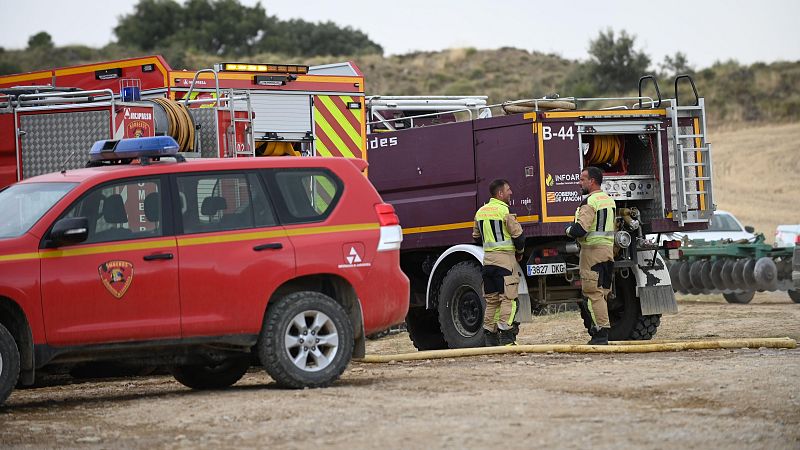 Controlado el incendio de Luesia, en Zaragoza, tras arder unas 220 hectreas