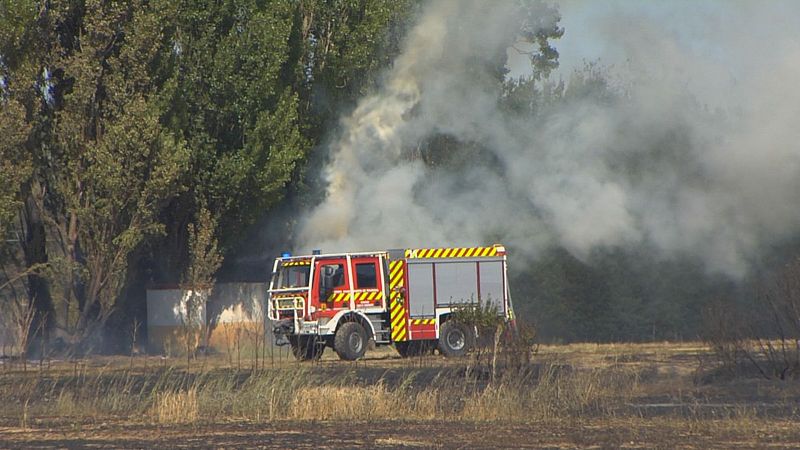 La Policía Nacional investiga la muerte de un hombre en un incendio en tierras agrícolas de Palencia