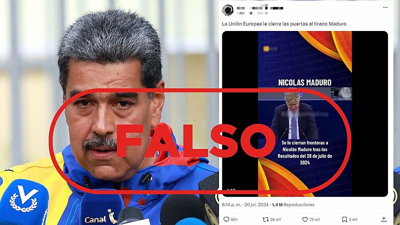 La Unión Europea no ha prohibido la entrada a Nicolás Maduro tras las elecciones en Venezuela