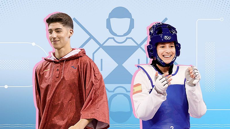 Con puños y patadas: Adriana Cerezo y Adrián Vicente se abren camino en el taekwondo en París