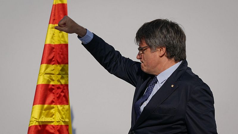 La vuelta de Carles Puigdemont a España, en imágenes