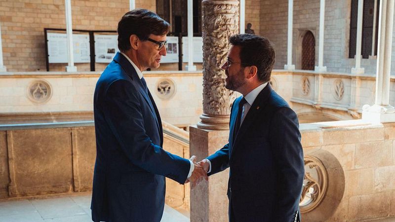 Illa i Aragonès fan el traspàs al Palau de la Generalitat