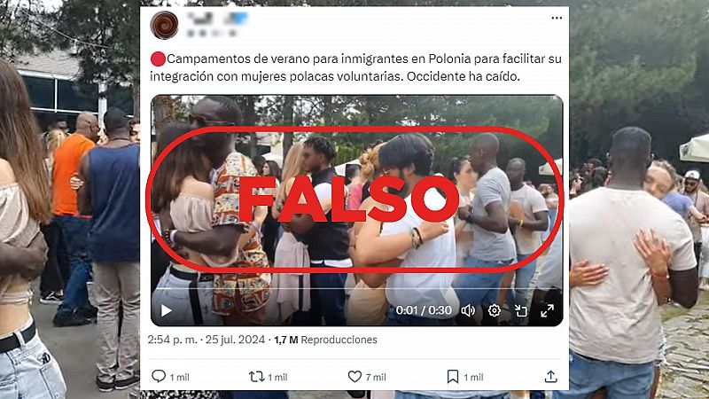 Es falso que este vídeo muestre un campamento de verano para inmigrantes