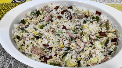 Receta de ensalada de arroz y calabacn: deliciosa y refrescante