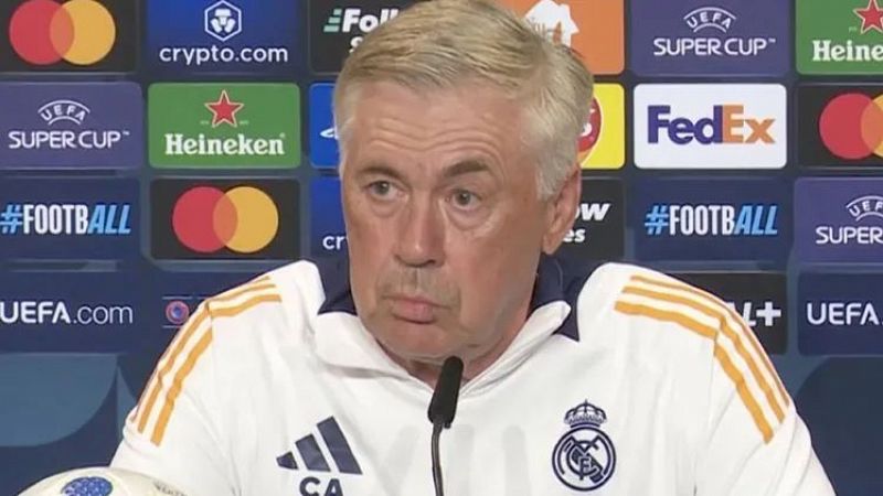 Carlo Ancelotti, en rueda de prensa: "Llevo todo el verano pensando en quién voy a poner, me han arruinado las vacaciones"