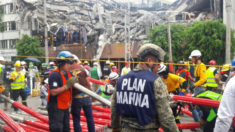 Ascienden a 292 las víctimas mortales en el terremoto en México
