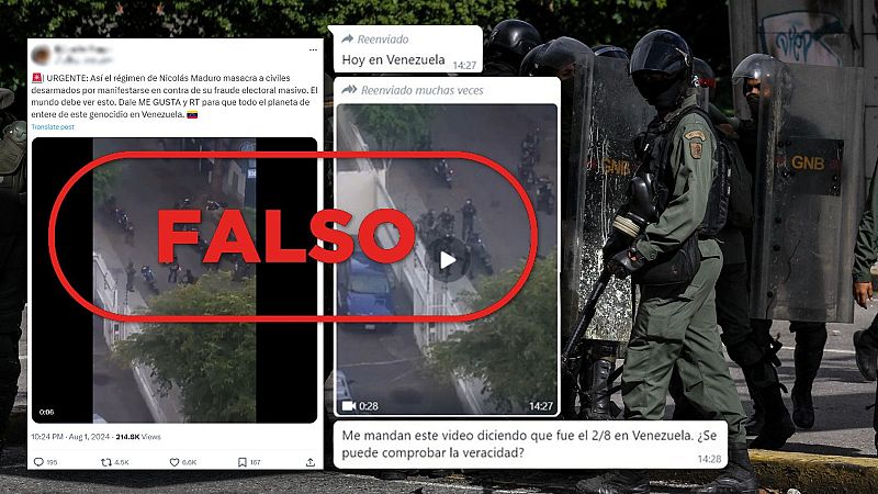 Este vídeo de la Guardia Nacional Bolivariana disparando a una persona no es actual, es de 2017