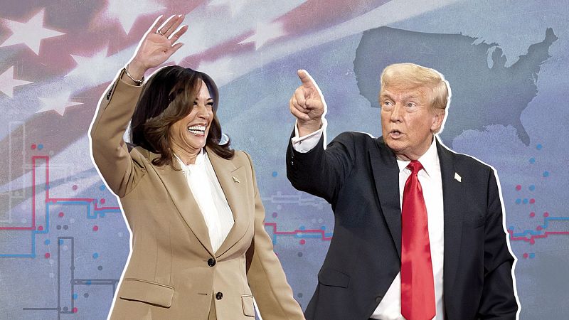 Así van las encuestas de las elecciones en EE.UU.: Harris mantiene una ventaja de tres puntos sobre Trump