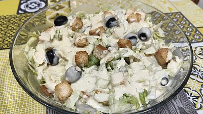 Receta de una ensalada C�sar, f�cil y para toda la familia