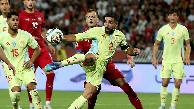 España no pasa del empate en Serbia en su defensa del título en la Nations League