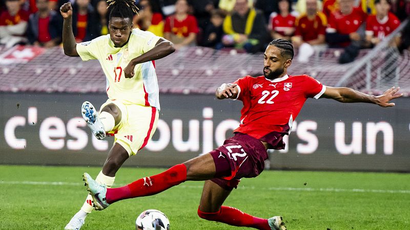 España se recrea en Suiza con una imponente victoria en la Nations League (1-4)