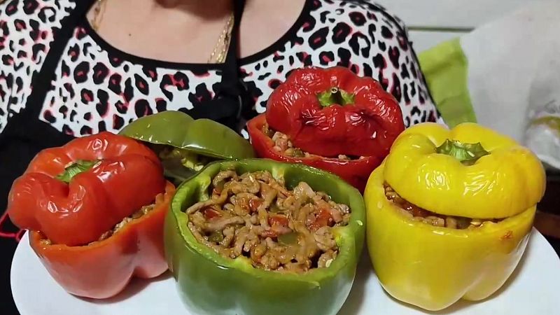 Receta de pimientos rellenos con carne, fciles y rpidos