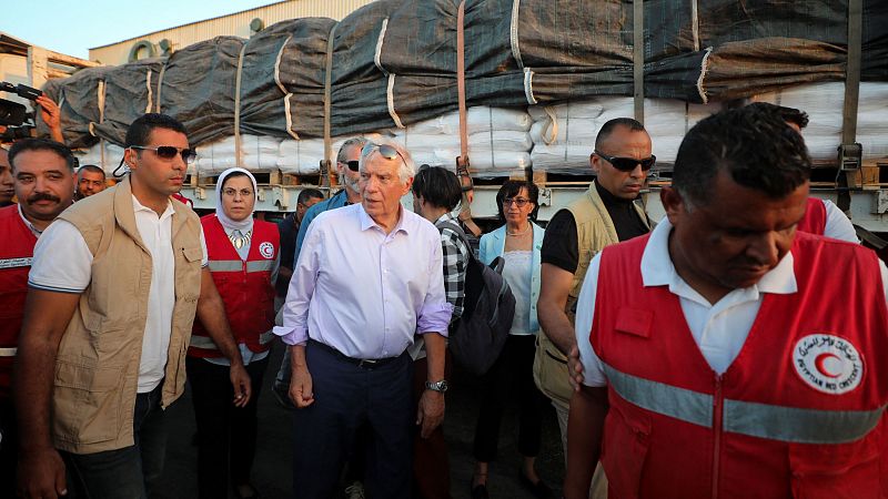 Borrell reclama la reapertura del paso fronterizo de Ráfah para la entrada de ayuda humanitaria a Gaza