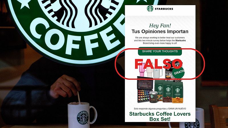 Starbucks no regala un "Coffee Lovers Box Set" por responder a unas preguntas, es un fraude