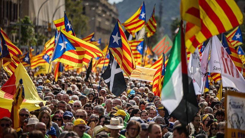 Diada marcada per la divisió de l'independentisme