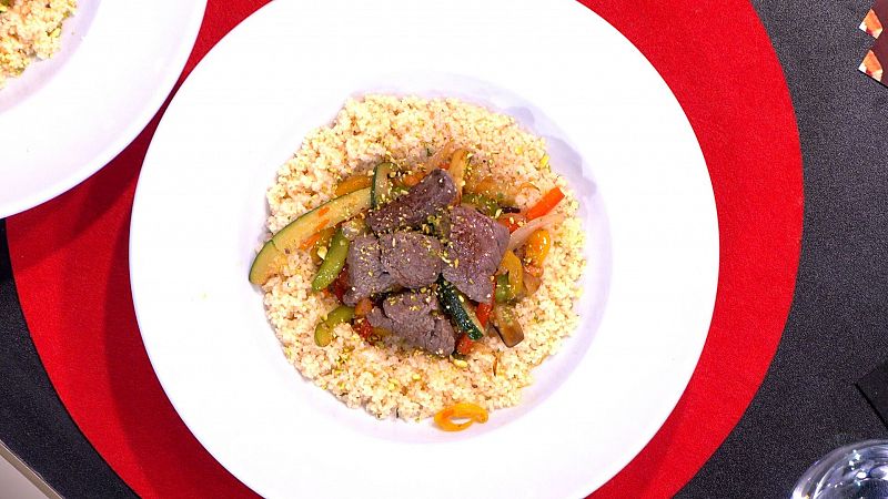 Receta para recuperar energas: carne o legumbres, vegetales y cereal