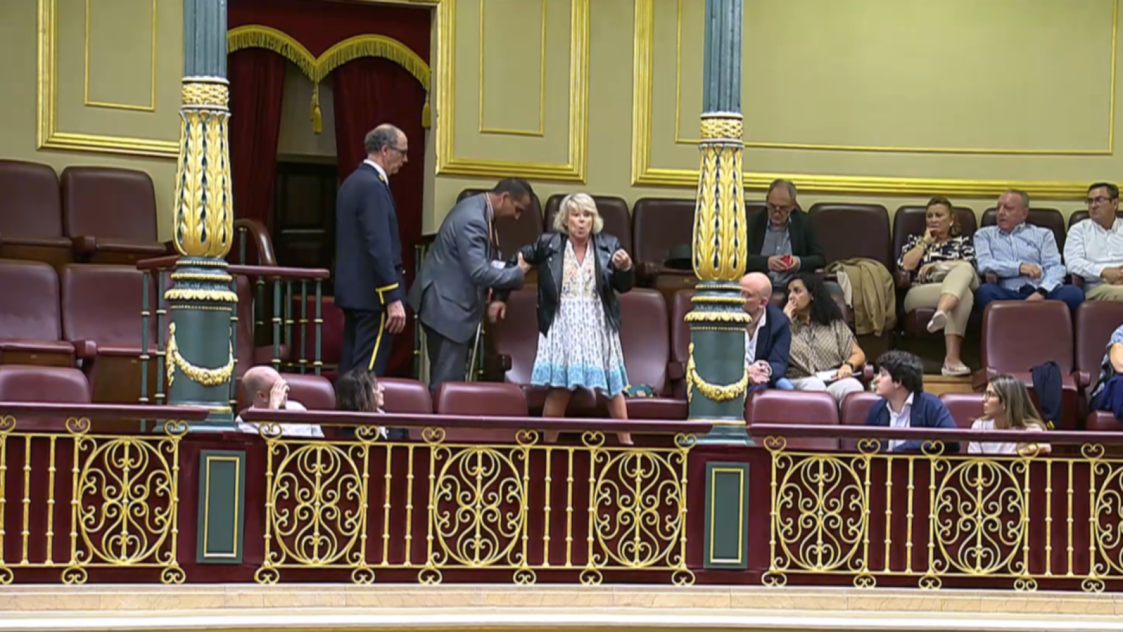 Expulsan del Congreso a una mujer enferma de polio - Informativo 24h | Ver