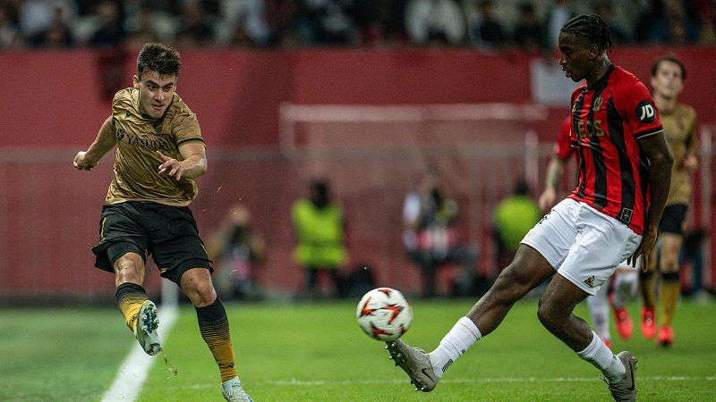 Sufrido empate de la Real Sociedad en Niza en el inicio de la Europa League