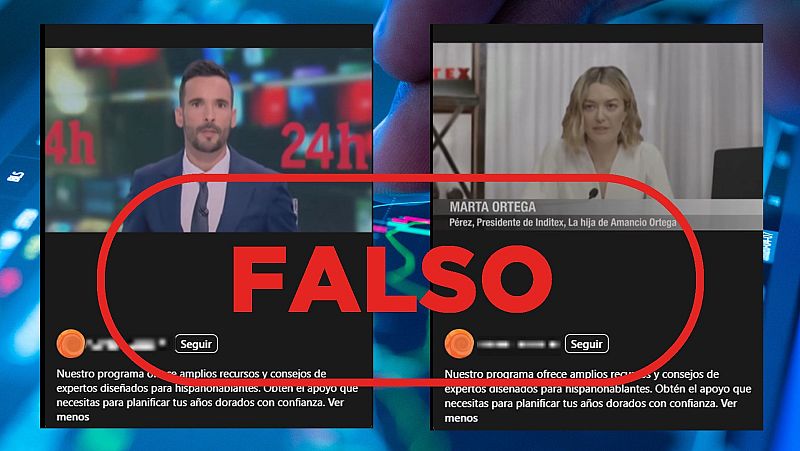 RTVE no promociona un proyecto financiero junto a Marta Ortega, es un vídeo 'deepfake'