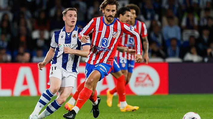 Julin lvarez dispara a puerta contra la Real Sociedad