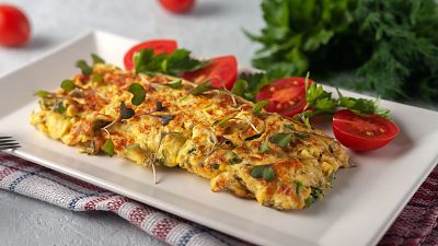 Un plato de diario, rpido, rico y sano: tortilla de rcula