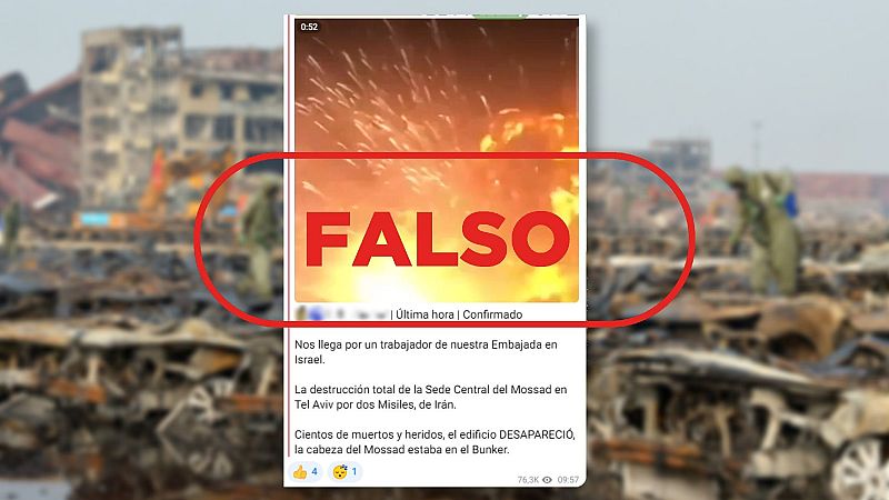 Este vídeo no muestra la destrucción de la sede del Mossad, es una explosión en China en 2015