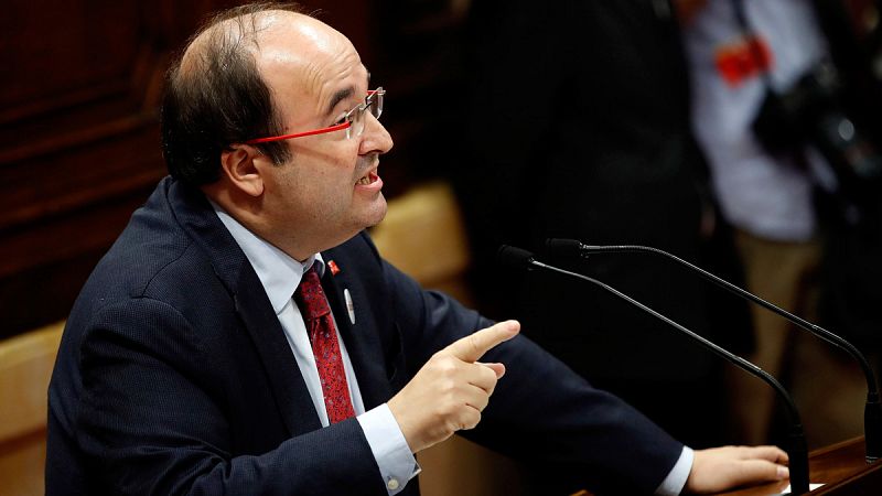 Iceta apoyará la intervención de los Mossos si Puigdemont dice que ha declarado la independencia