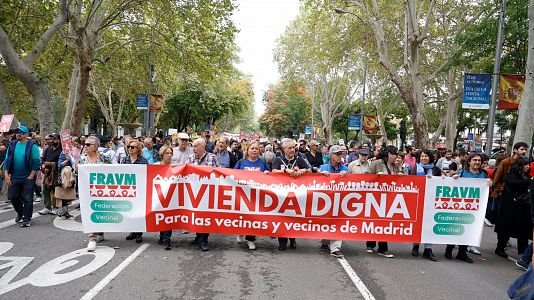 Manifestacin en Madrid para pedir medidas que ayuden a contener el precio de la vivienda en alquiler