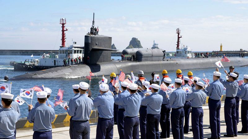 Estados Unidos y Corea del Sur inician maniobras navales en la península de Corea