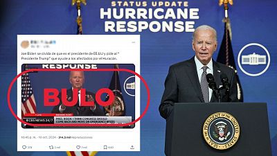 Joe Biden no "olvida" que es presidente de EE.UU. en esta comparecencia sobre el huracn Milton