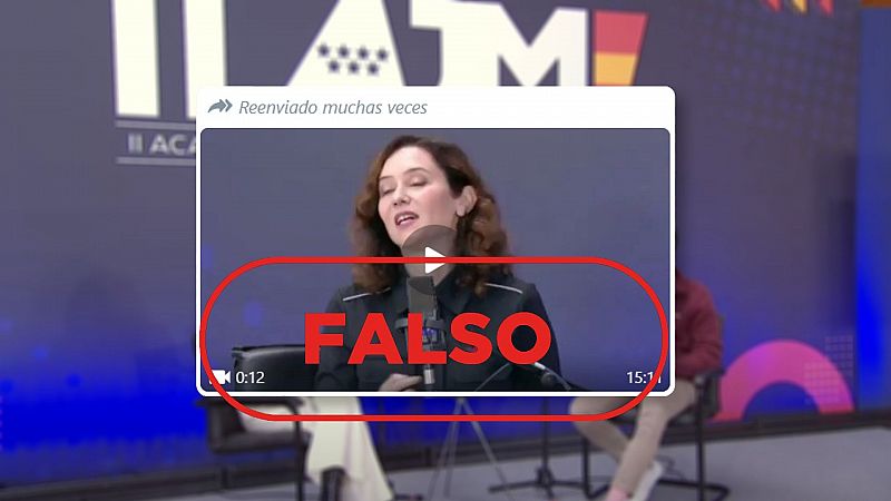 Este vídeo de Isabel Díaz Ayuso en el que habla de Israel y ETA no es real, es un montaje deepfake