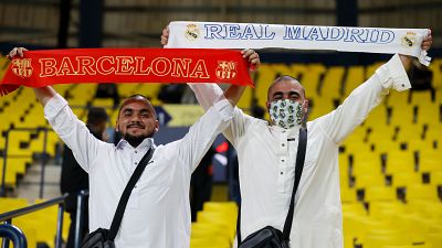 Final de la Supercopa de Espaa en Arabia entre Madrid y Bara