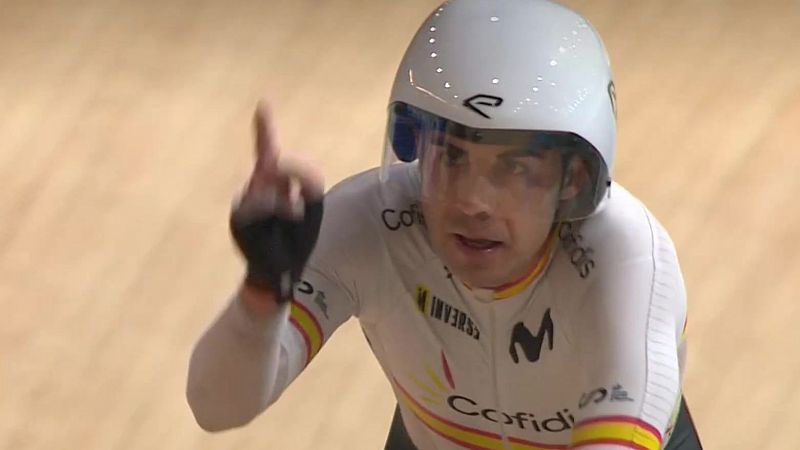 Sebastián Mora, campeón del Mundo de puntuación en ciclismo en pista