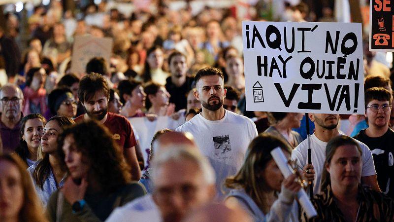 Miles de manifestantes reivindican en Valencia el derecho a la vivienda