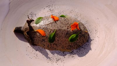 Receta de baba ganoush de berenjena asada de MasterChef Celebrity 9