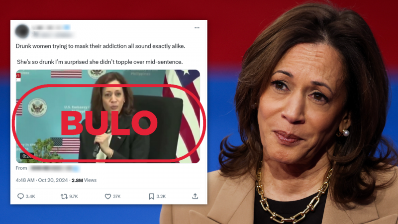 Kamala Harris no está ebria en este vídeo, está ralentizado