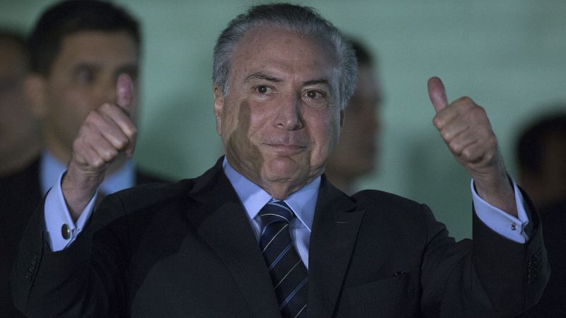 La Cámara de los Diputados de Brasil rechaza que Temer sea juzgado por corrupción