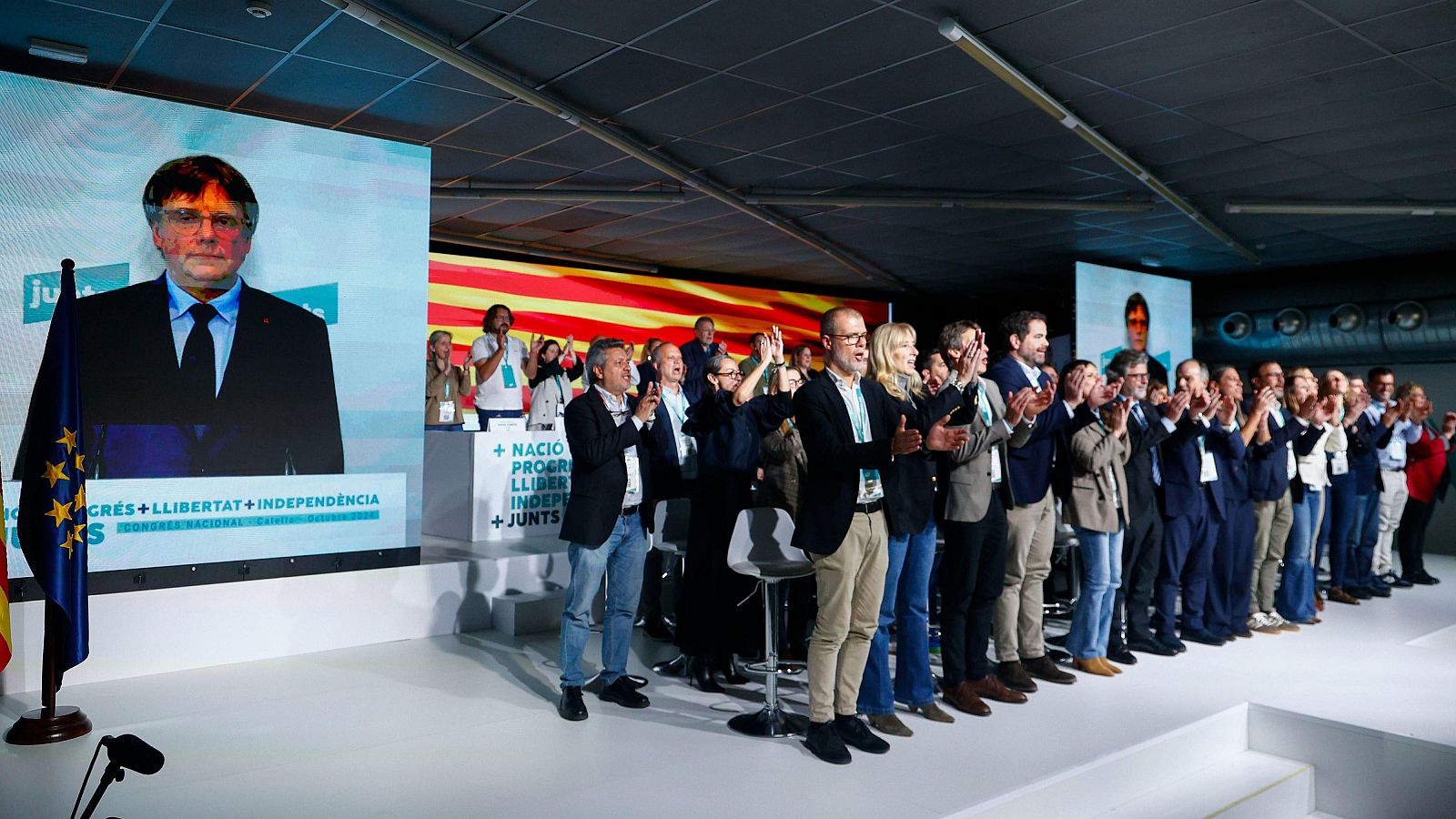 Junts cierra filas con Puigdemont, que vuelve a liderar el partido | Ver