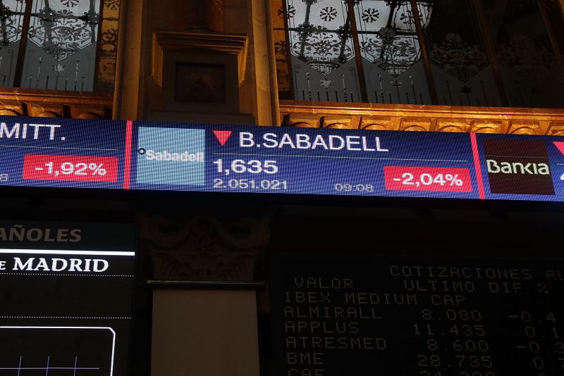 El IBEX cae el 1,45 % tras la declaración de independencia en Cataluña