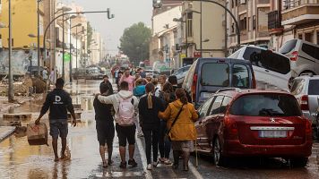 Devastacin tras el paso de la DANA en el barrio de La Torre, en Valencia