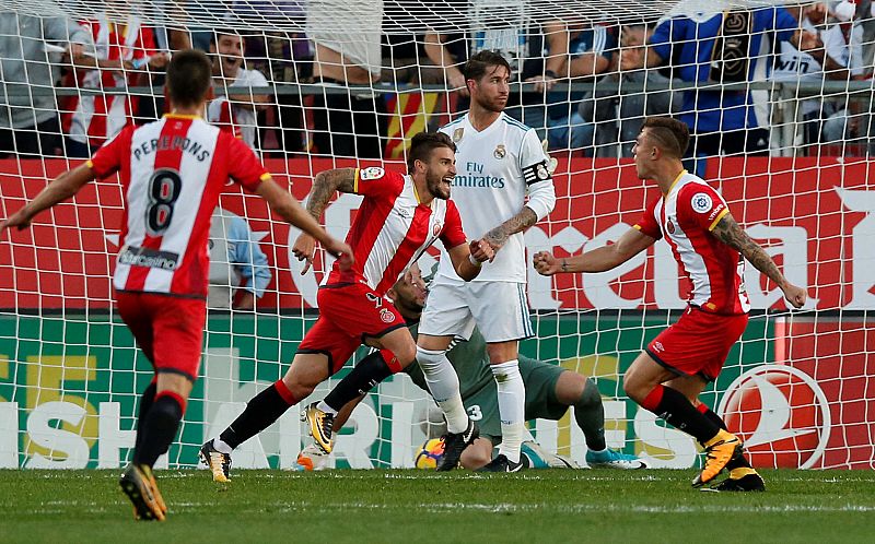 El Girona remonta y asesta al Madrid su primera derrota fuera de casa