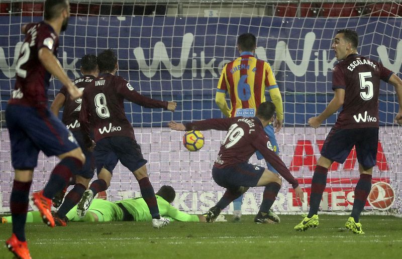 El Eibar salva los muebles ante el Levante