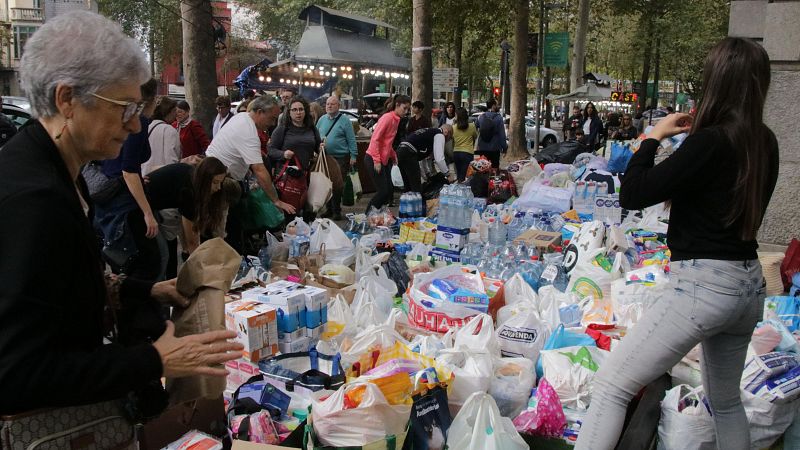 Solidaritat catalana amb els afectats per la DANA