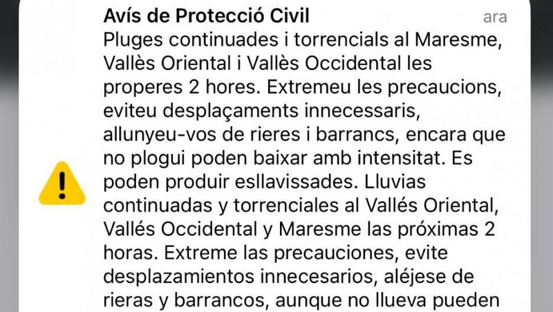 Com activar l'alerta de Protecció Civil?